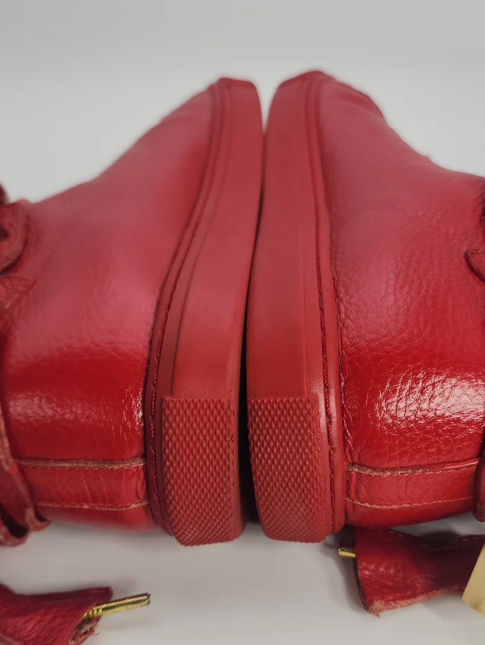 Red Authentic Buscemi Alta Sneakers Size 40